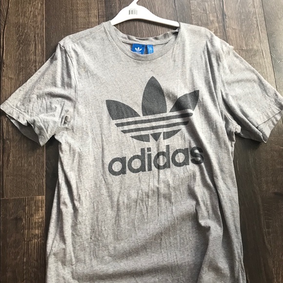 Sweat pant grey adidas logo t shirt - Picture 1 of 3